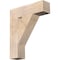 Ekena Millwork Traditional Block Smooth Bracket, Douglas Fir, 5 1/2"W x 22"D x 26"H BKT06X22X26TRA05SDF - alternate 1